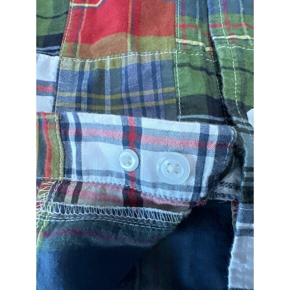 Orvis Mens Short-Sleeve Plaid Patchwork Button-Up Shirt Size XL - Picture 10 of 11